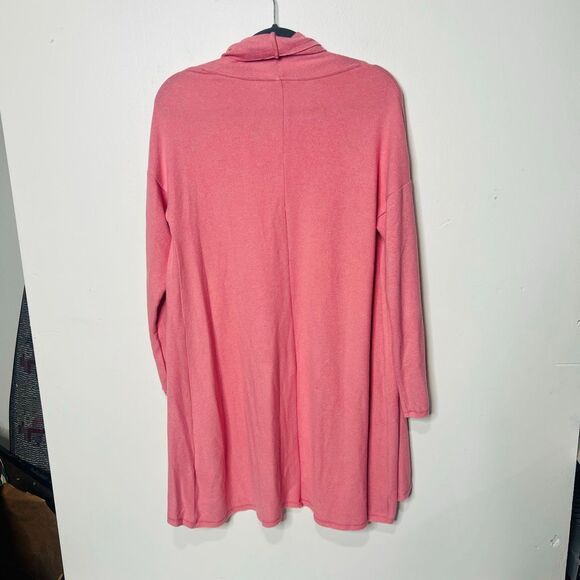 Soft Surroundings Pink Long Open Front Cardigan Sz Small - Picture 8 of 8